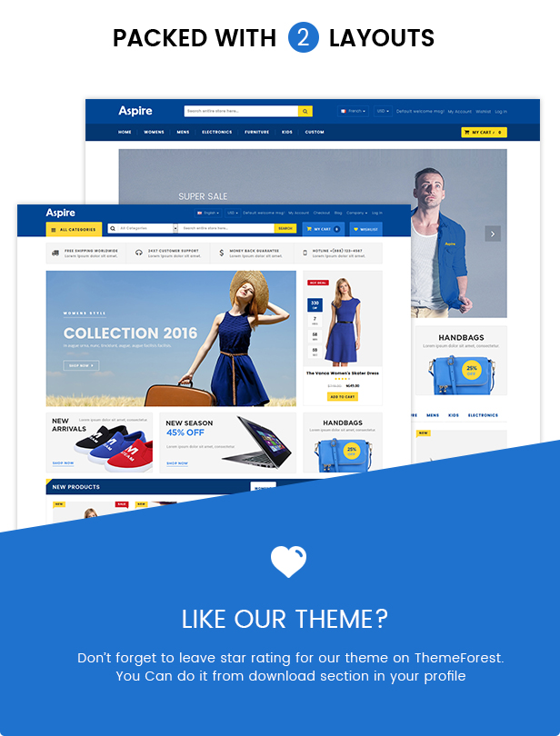 Electronic shop opencart