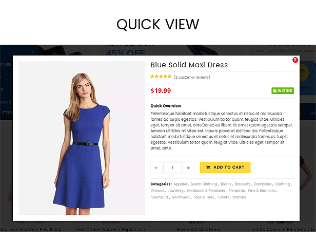 Electronics responsive theme