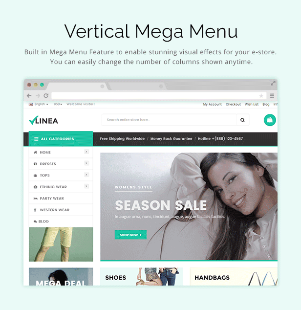 Clothing shop opencart